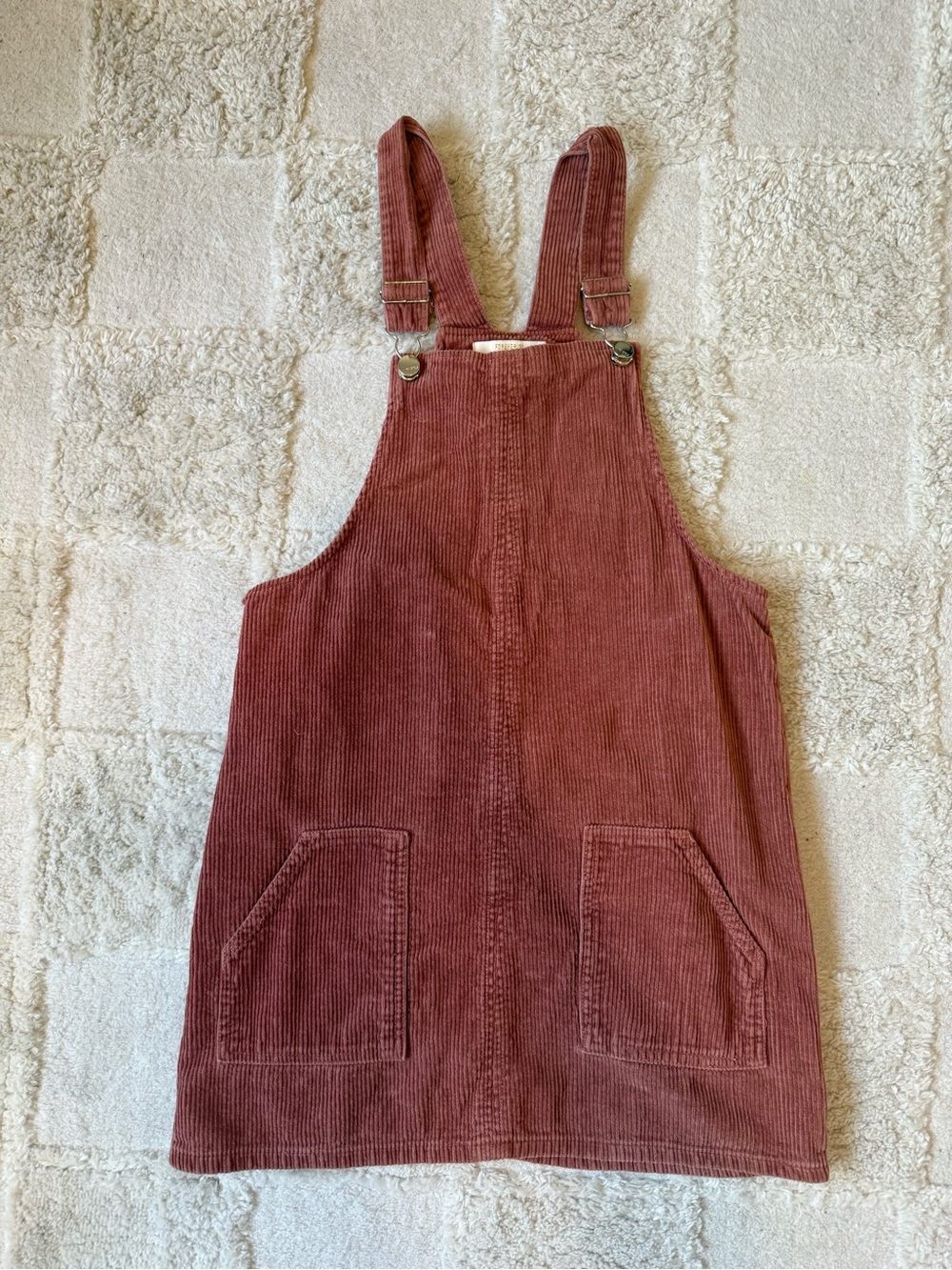 Forever 21 Girls Blush Pink Corduroy Pinafore